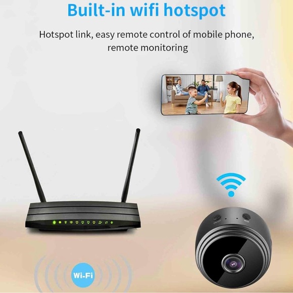 Mini Wireless Hidden Camera WiFi IP Home Security DVR Night Vision HD USB 1080P - Picture 2 of 12